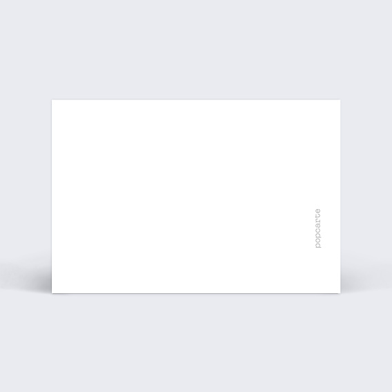 Carte de fidélité Modèle 100% personnalisable Verso