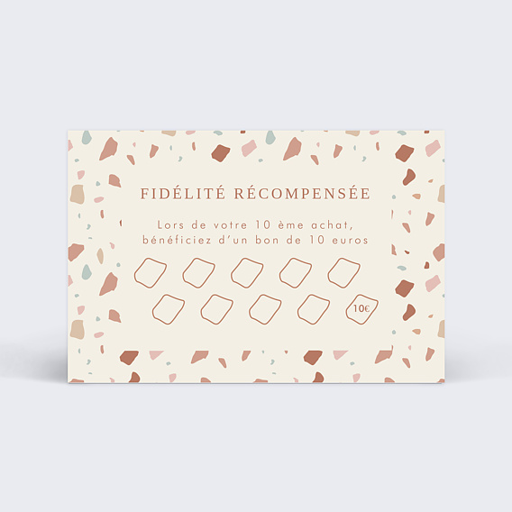 Carte de fidélité Terrazzo Verso
