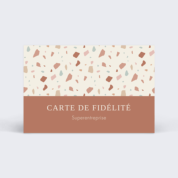 Carte de fidélité Terrazzo Recto