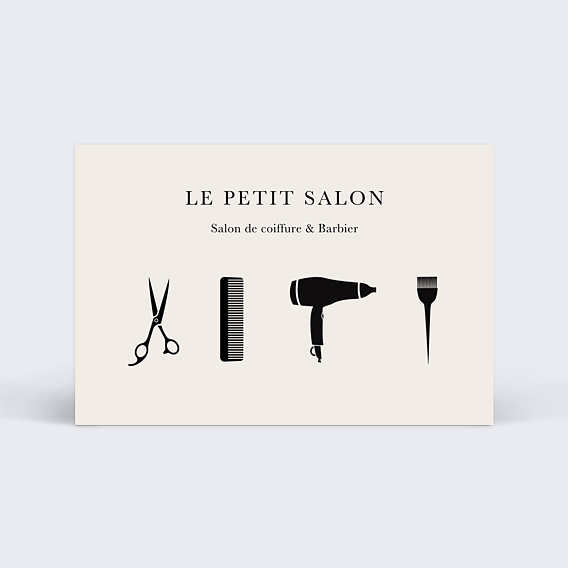 Carte de fidélité Coiffure Recto