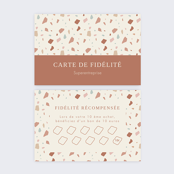 Carte de fidélité Terrazzo