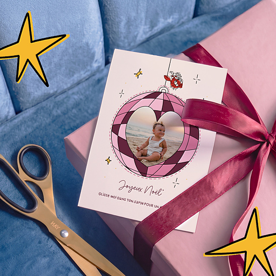 Carte de Noël Briller toute l'anne?e - Alicia Flipo x Popcarte