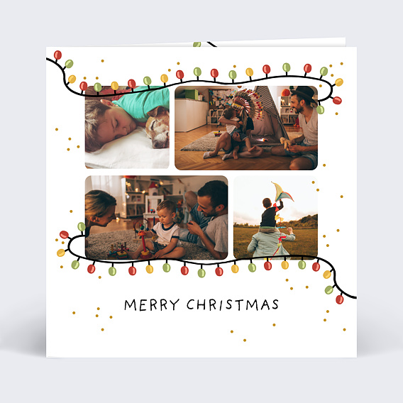 Carte de Noël Lumière de Noel