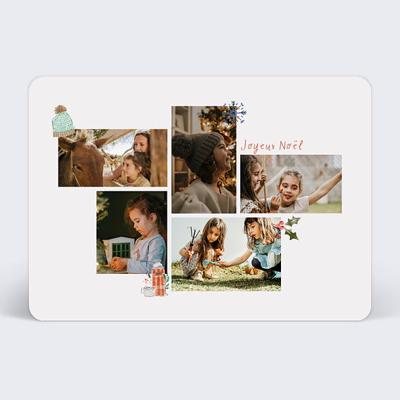 Carte de Noël  Notre hiver