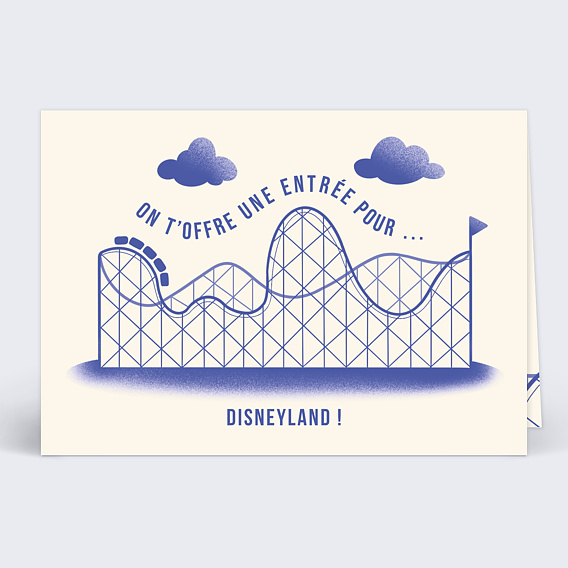 Carte de Noël  Parc d'attraction