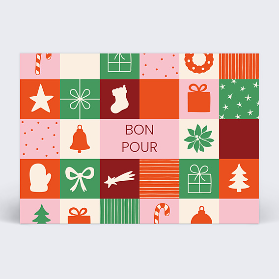 Carte de Noël  Pêle-mêle