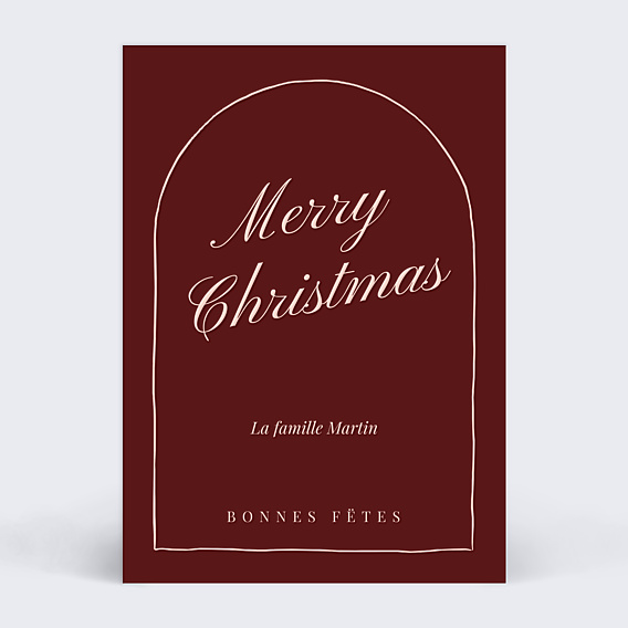 Carte de Noël Red note
