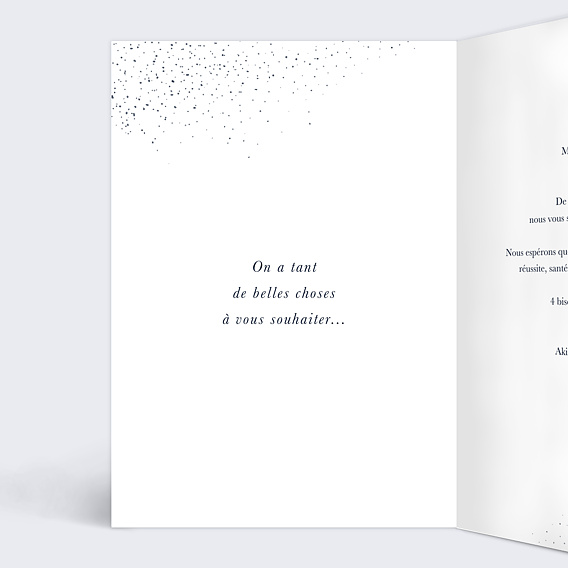 Carte de Noël Sous la neige Intérieur Gauche