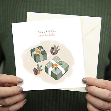 Carte de Noël virtuelle 2022 Cadeaux sous le Sapin