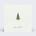 Carte de Noël  Sapin minimaliste Verso