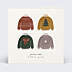 Carte de Noël Famille Pull