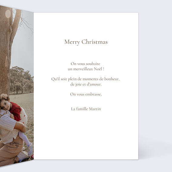 Carte de Noël Votre photo en manga