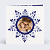Carte de Noël Flocon Aquarelle
