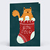 Carte de Noël Bon pour Chaton
