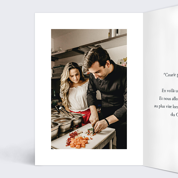 Carte de Noël  Bon Pour Cuisine  Intérieur Gauche