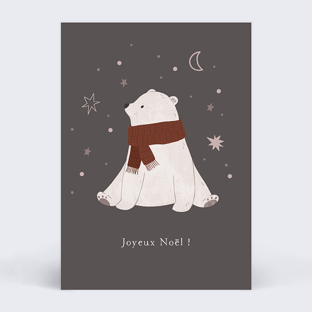 Carte de Noël Ourson