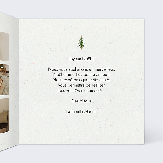 Carte de Noël Sapin minimaliste