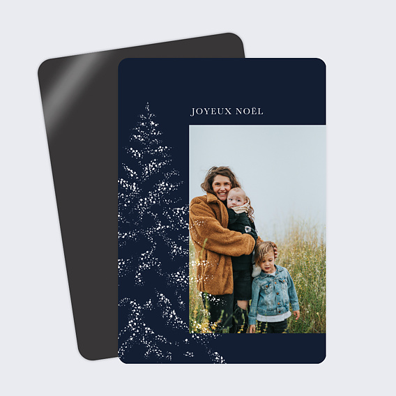 Carte de Noël  Sous la neige photo