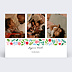 Carte de Noël  Frise Coloré Recto