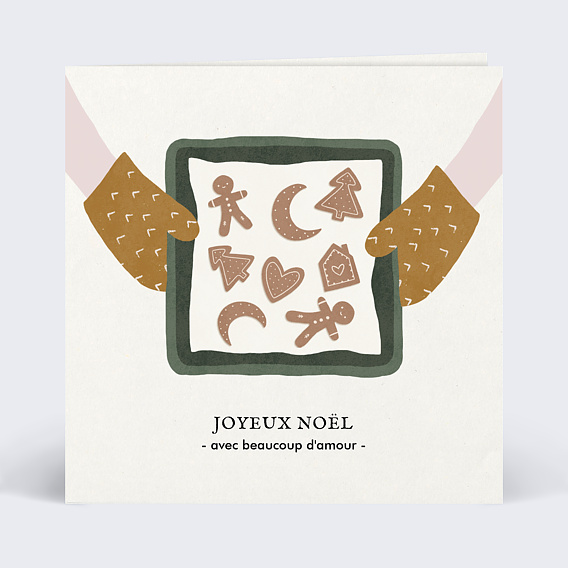 Carte de Noël  Petits Biscuits Recto
