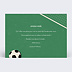 Carte de Noël  Billet de Foot Verso
