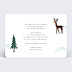 Carte de Noël  Enneigé Verso