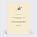 Carte de Noël  Essence d'hiver Verso