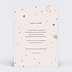 Carte de Noël  Ourson Verso