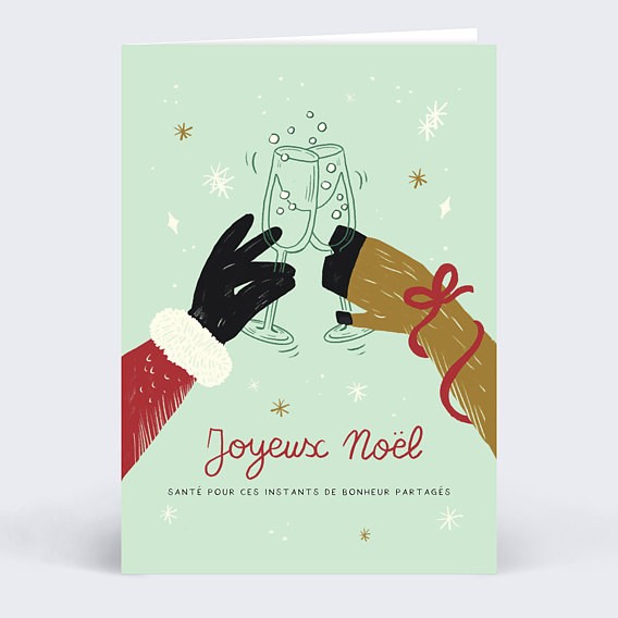 Carte de Noël  Santé