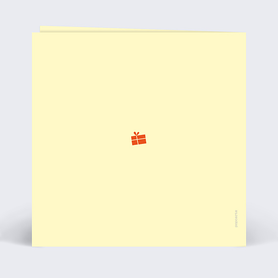 Carte de Noël Cadeau exceptionnel Verso