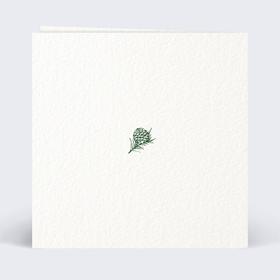 Carte de Noël  Joli Sapin Verso