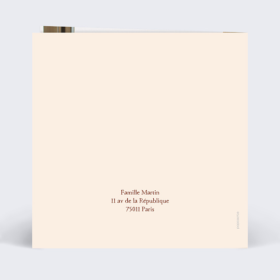 Carte de Noël  Père Noël Heureux Verso