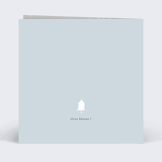 Carte de Noël  Petit Traineau Verso