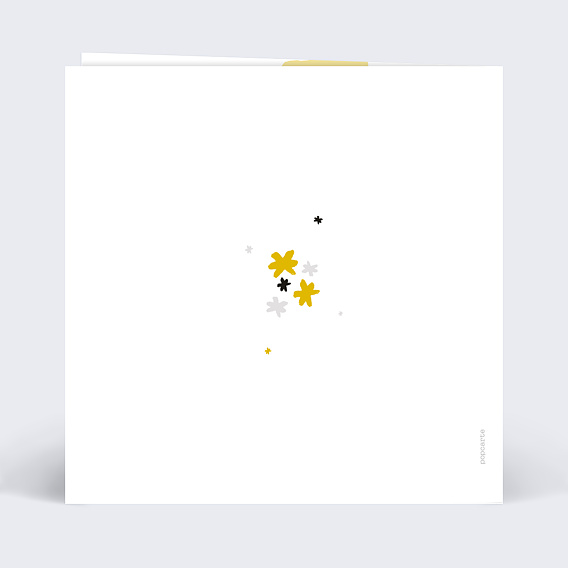 Carte de Noël  Sapin Étoilé  Verso