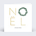 Carte de Noël Noel Couronne
