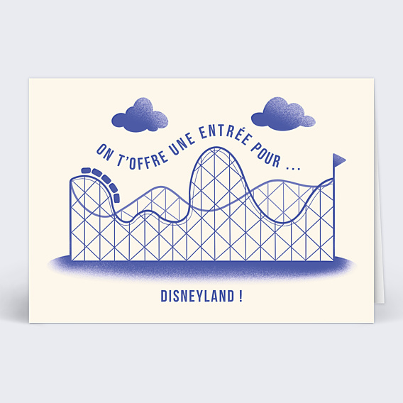 Carte de Noël  Parc d'attraction