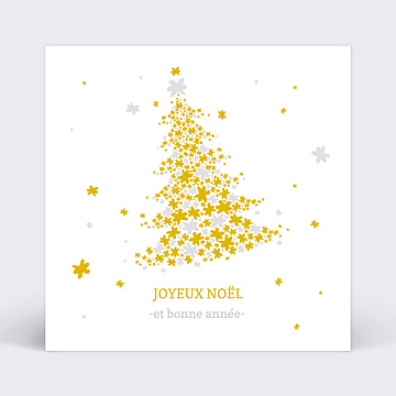 Carte de Noël Sapin Étoilé