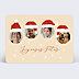 Carte de Noël Bonnets Noël photos