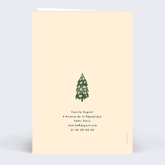 Carte de Noël Coup de Pouce 