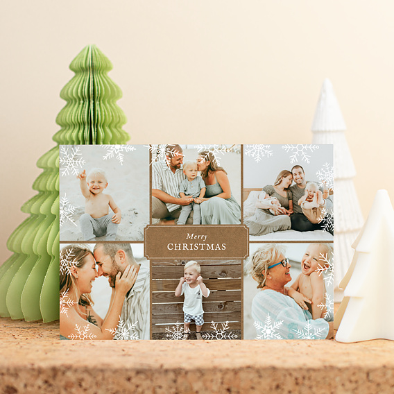 Carte de Noël  Flocons d’hiver  Après 1