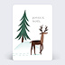 Carte de Noël Petit Caribou