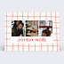 Carte de Noël Plaid Rouge