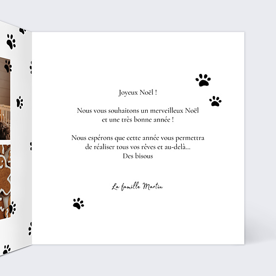 Carte de Noël Chat de Noel