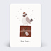 Carte de Noël Moineau