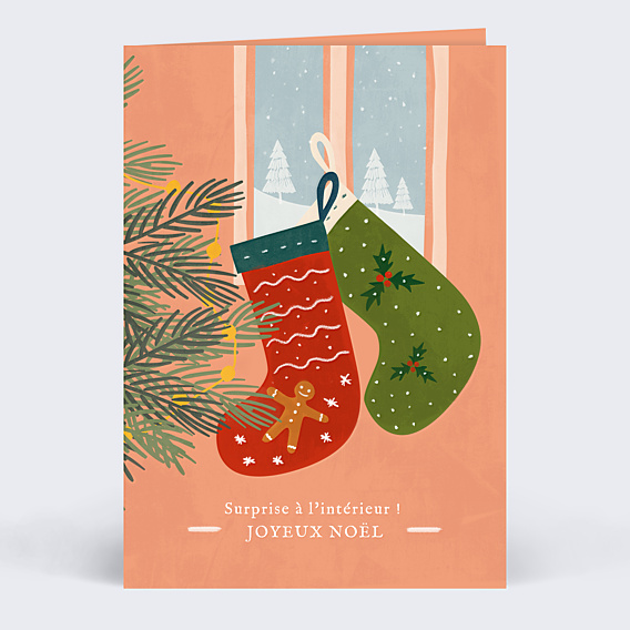 Carte de Noël Soirée d'Hiver