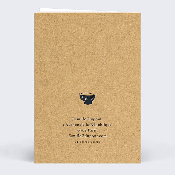 Carte de Noël Bon Pour Cuisine