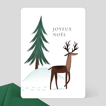 Carte de Noël Petit Caribou