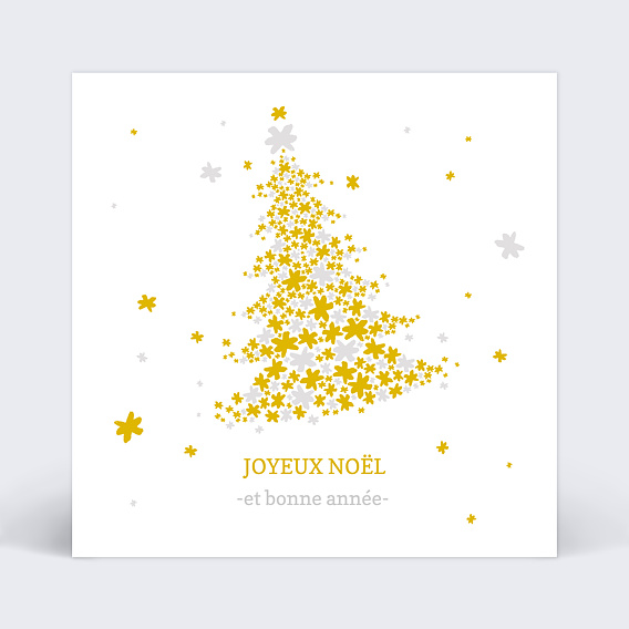 Carte de Noël Sapin Étoilé
