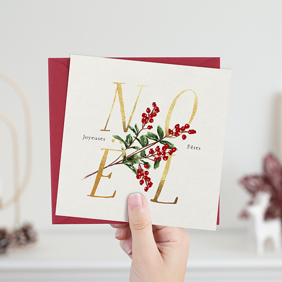 Carte de Noël Joli Brin