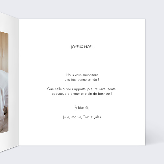 Carte de Noël  Auréole Intérieur Droit